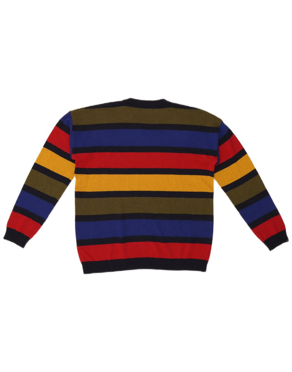 Sweter chłopięcy Benetton z okrągłym dekoltem, 11-12 lat, 2XL, wielokolorowy