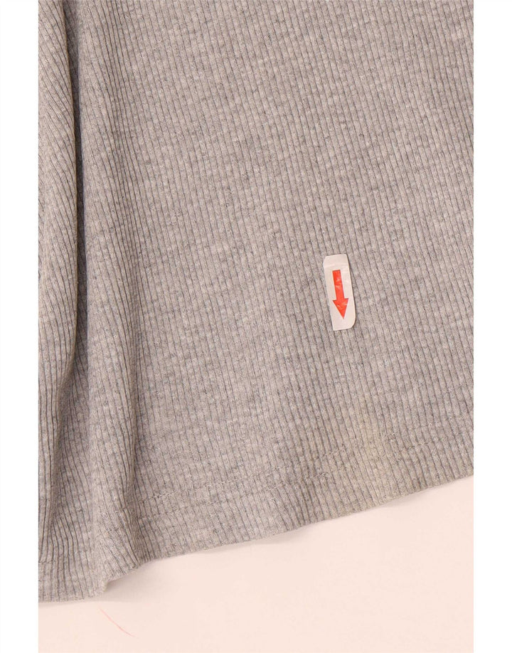 Męski top Levi's z długim rękawem, mały, szary, bawełniany