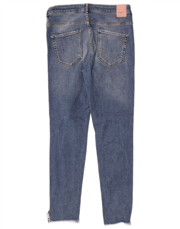 Damskie jeansy rurkowe Zara w trudnej sytuacji EU 40 Medium W30 L27 Niebieskie