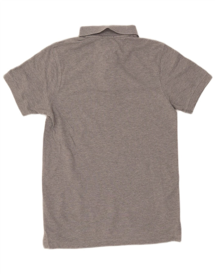 Męska koszulka polo TOMMY HILFIGER, mała, szara, bawełniana