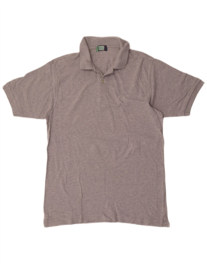 Męska koszulka polo Sergio Tacchini IT 52, duża, szara, bawełniana