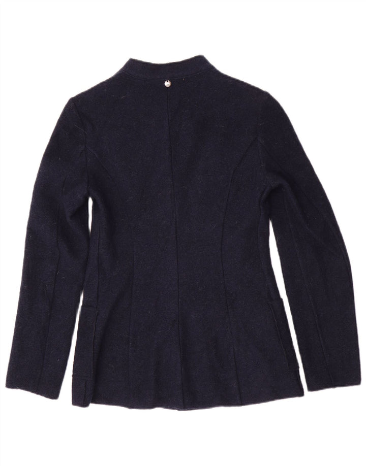 Damska marynarka Benetton zapinana na 2 guziki UK 6 XS, granatowa, poliester