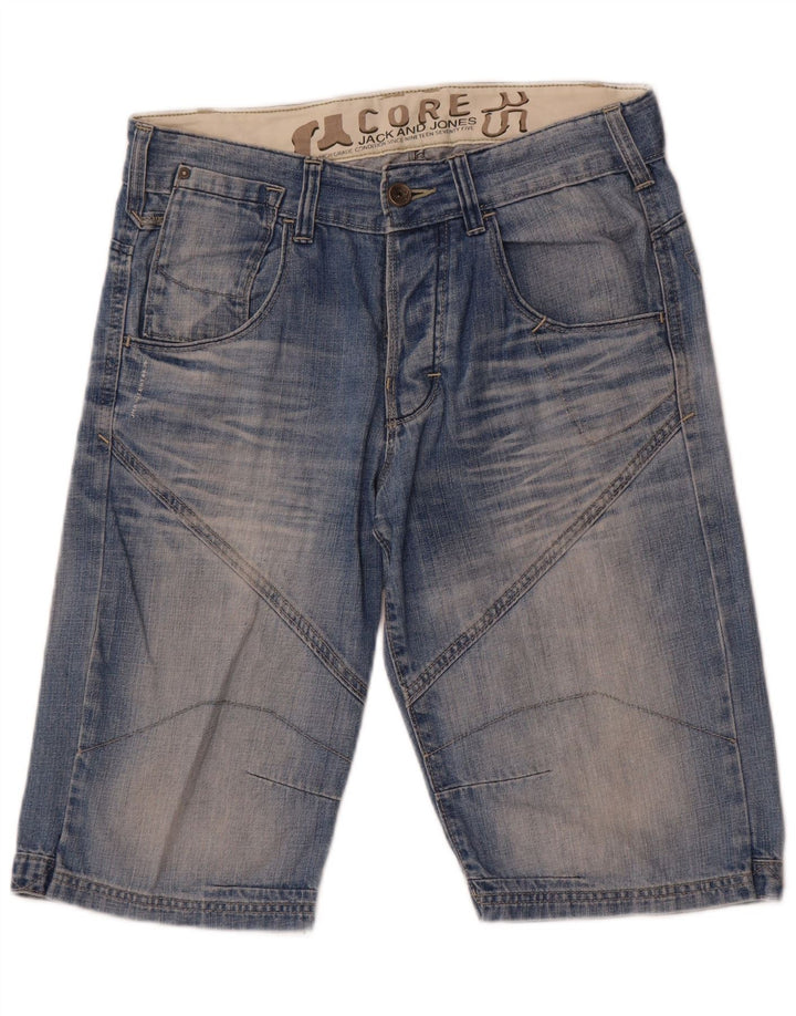 Męskie spodenki jeansowe Jack & Jones, średnie W32, niebieskie, bawełniane