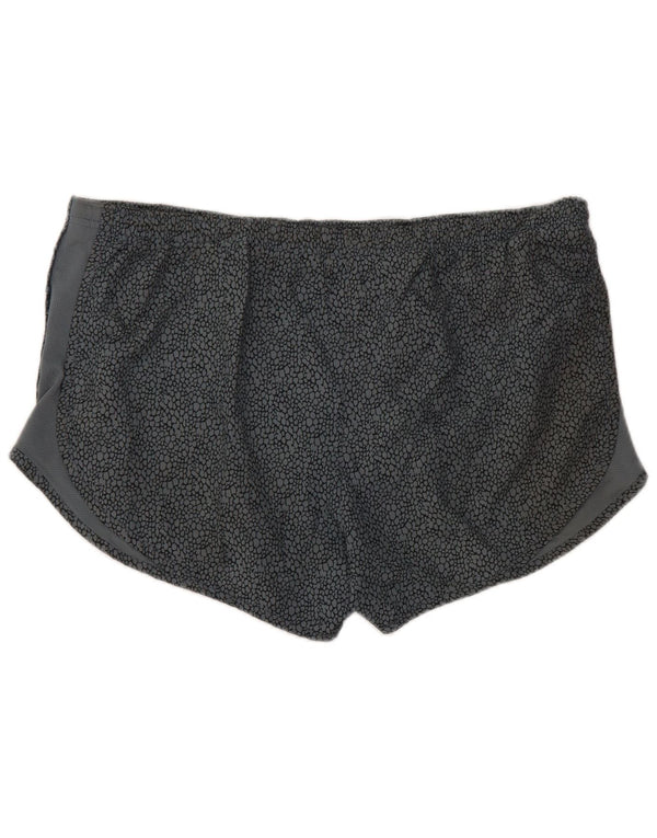 Damskie spodenki sportowe NIKE Dri Fit UK 16, duże, szare, poliestrowe z nadrukiem zwierzęcym