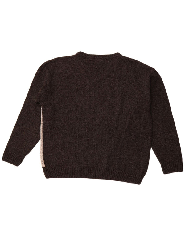 PIERRE CARDIN Męski sweter z dekoltem w kształcie litery V IT 58 2XL Szary Argyle/Diament