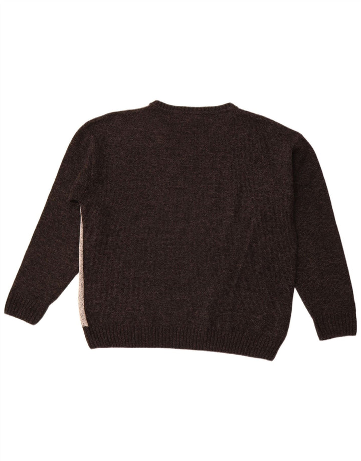 PIERRE CARDIN Męski sweter z dekoltem w kształcie litery V IT 58 2XL Szary Argyle/Diament