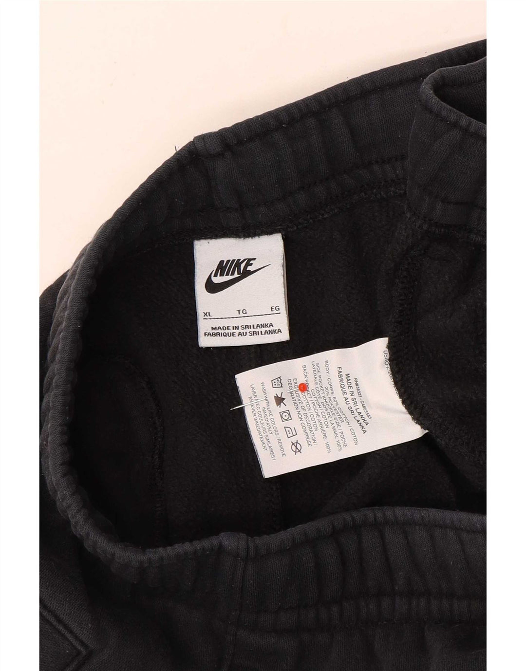 Męskie spodnie dresowe Nike XL, czarne, bawełniane