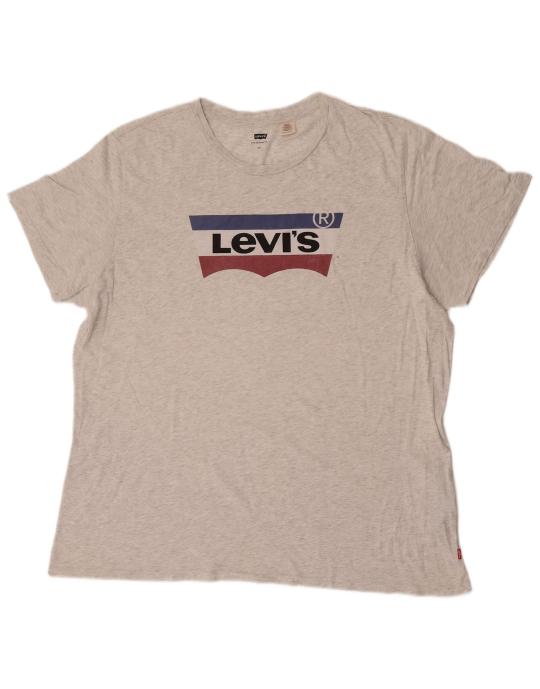 Męski T-shirt z grafiką Levi's Top 2XL Szara bawełna w plamki