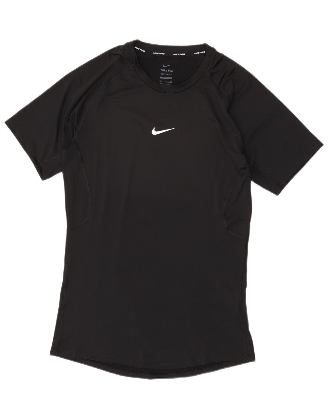 Męski T-shirt NIKE o dopasowanym kroju, XL, czarny, poliester