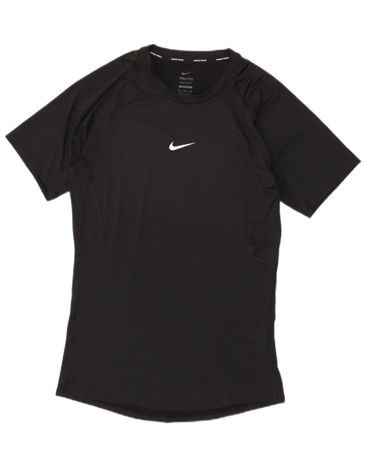 Męski T-shirt NIKE o dopasowanym kroju, XL, czarny, poliester