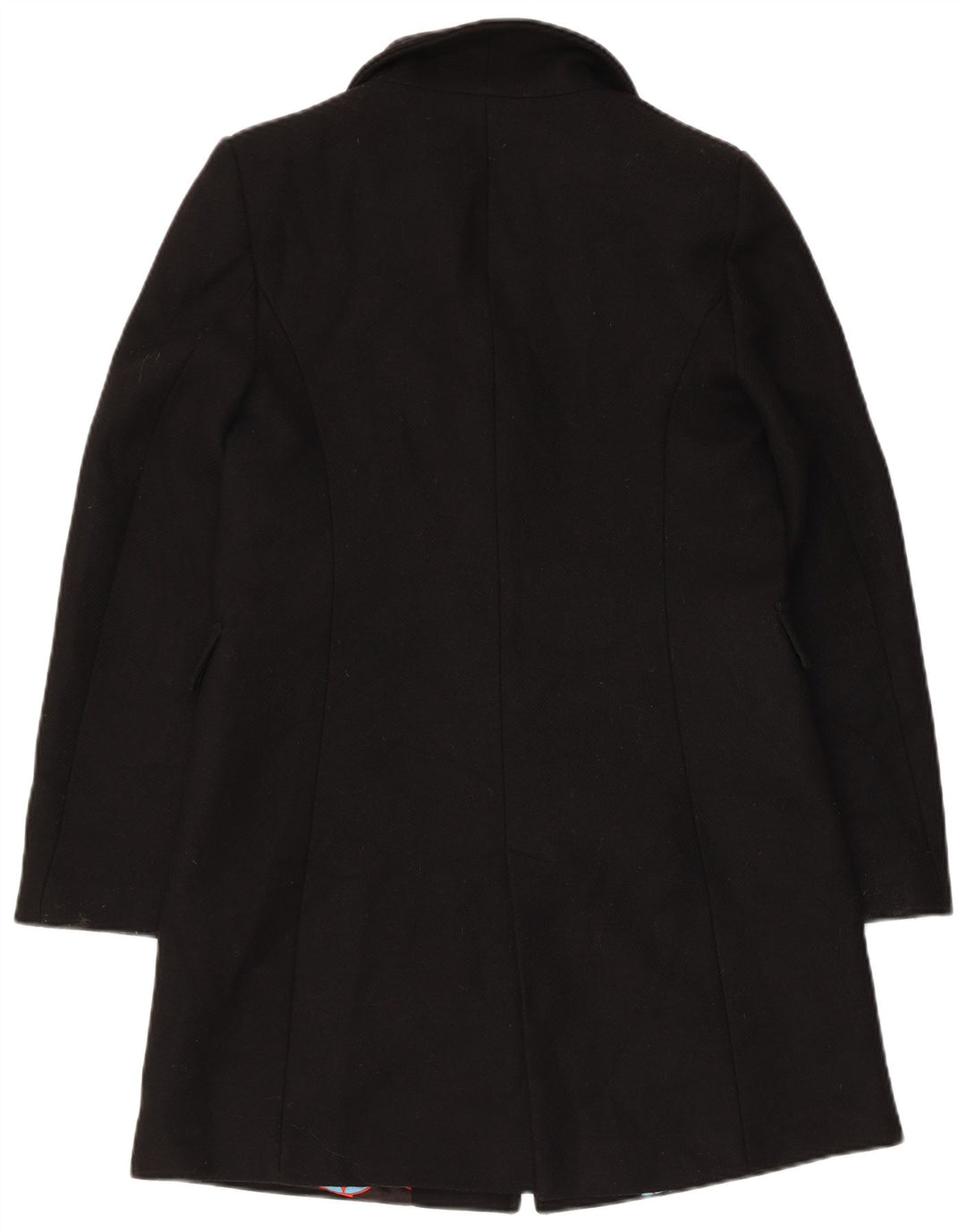 Płaszcz damski Zara UK 6 XS, czarny, wełniany