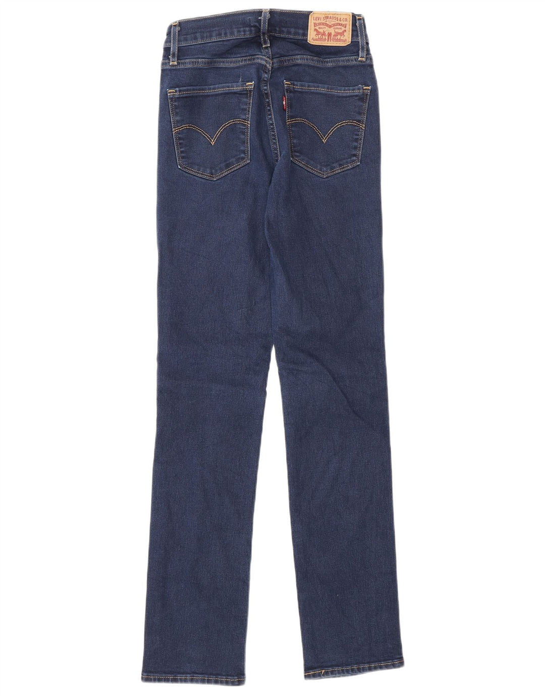 Damskie dżinsy Levi's 724 z wysokim stanem W24 L30 Niebieska bawełna