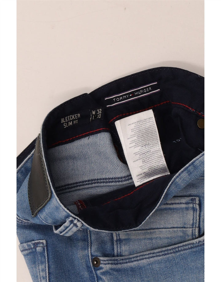 Męskie dżinsy Tommy Hilfiger Bleecker Slim W32 L30 Niebieska bawełna