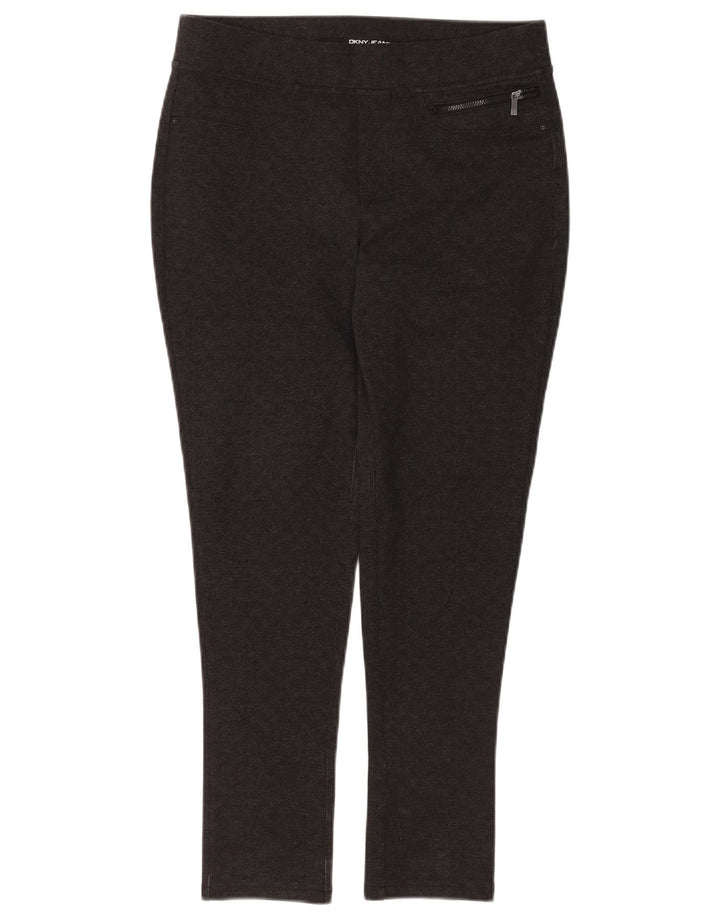 Spodnie damskie Dkny Skinny Casual, średnie W30 L28, szary poliester w kratę