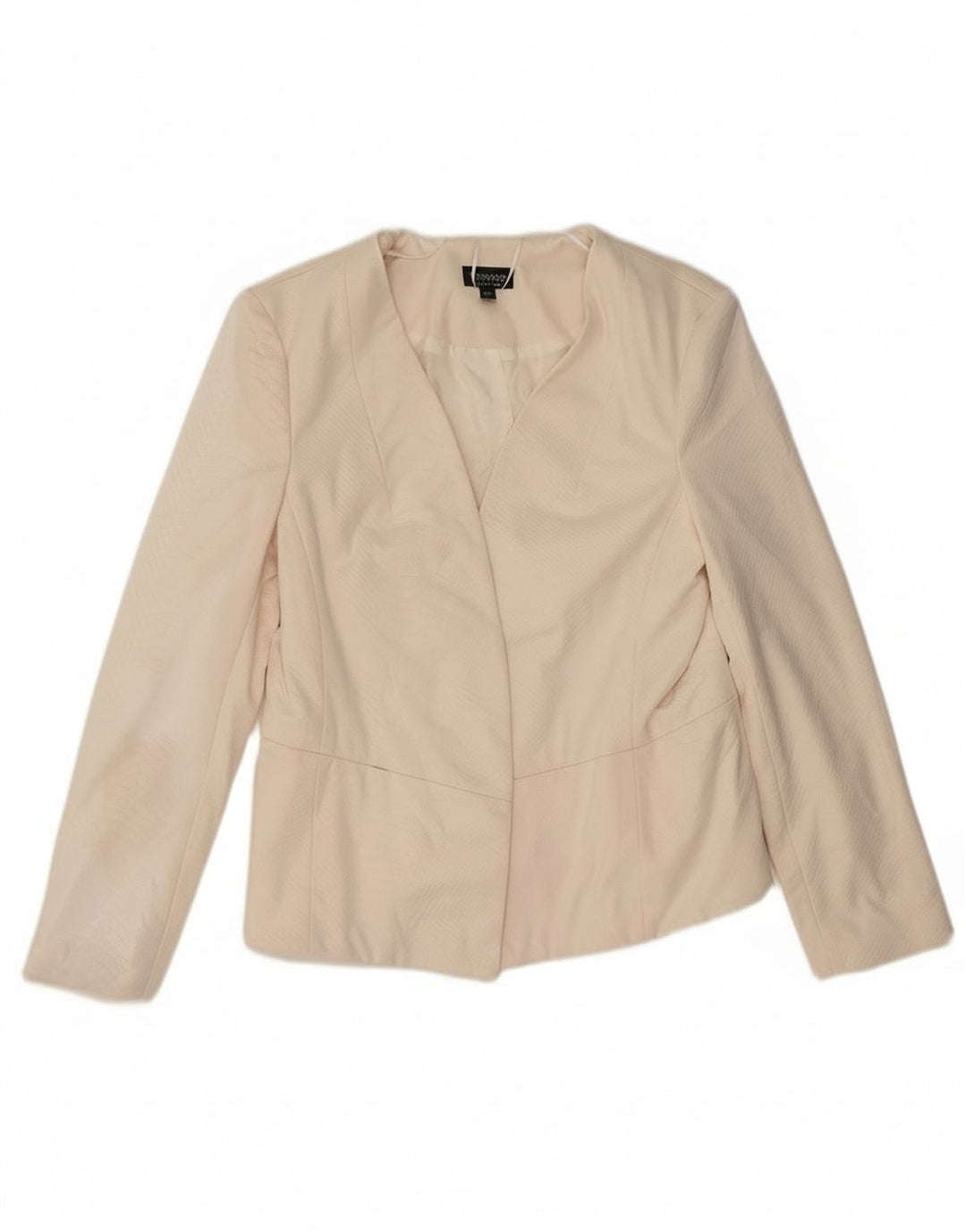Damska marynarka Topshop Open Blazer UK 14 z dużym nadrukiem zwierzęcym w kolorze złamanej bieli