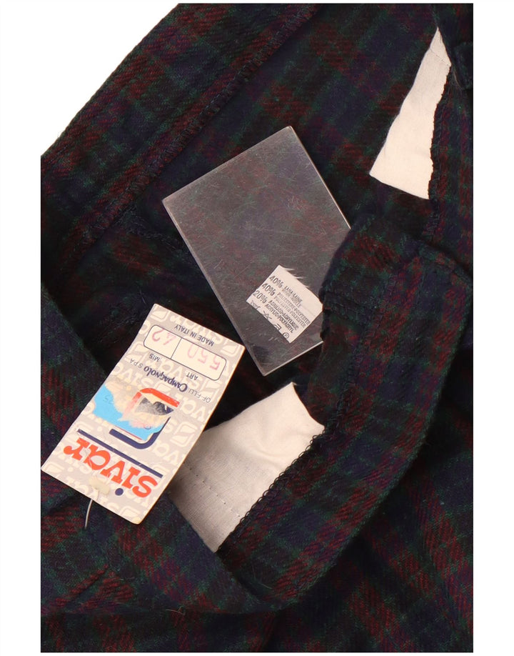 Spodnie damskie Sivar Pegged Chino IT 42 Medium W26 L30 Granatowa kratka