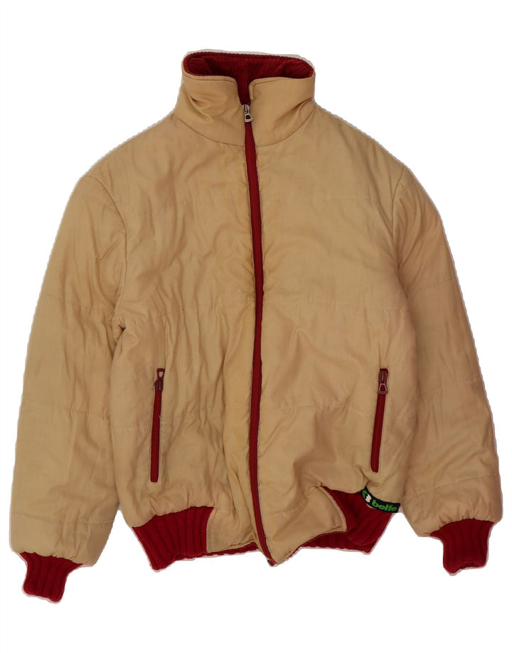 BELFE Womens Padded Jacket UK 18 XL Beige Vintage Belfe and Second-Hand Belfe from Messina Hembry 