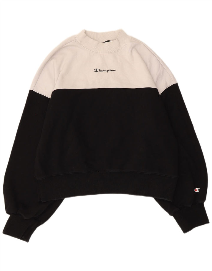 Damski sweter oversize Champion UK 14, średni czarny, blok kolorów