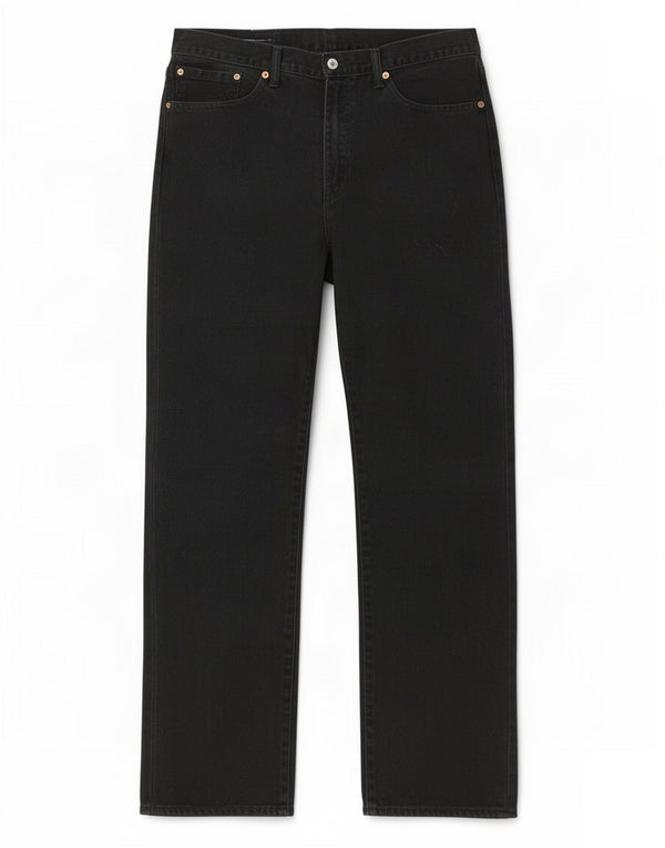 Męskie dżinsy Levi's 751 Straight W36 L34 Czarna bawełna