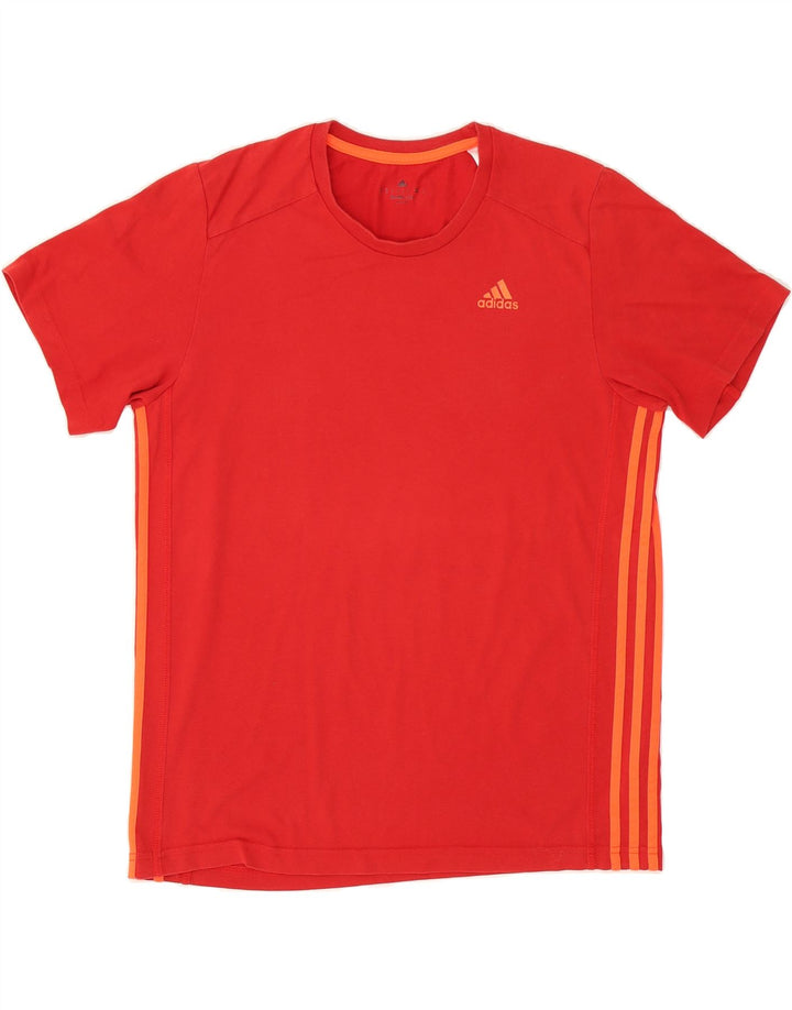 ADIDAS Mens T-Shirt Top Medium Red Cotton Vintage Adidas and Second-Hand Adidas from Messina Hembry 