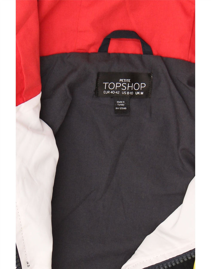 TOPSHOP Womens Oversized Tracksuit Top Jacket UK 14 Medium Multicoloured Vintage Topshop and Second-Hand Topshop from Messina Hembry 
