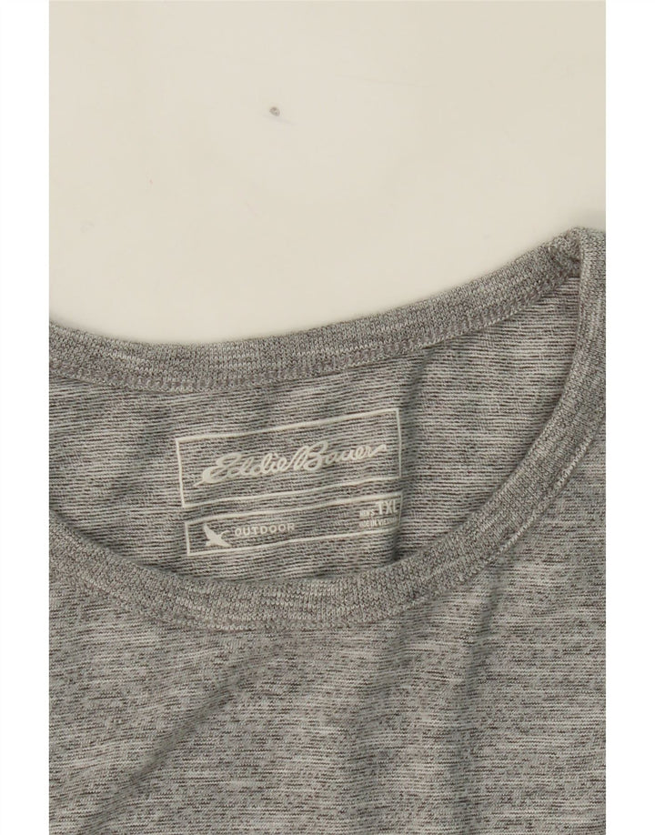 EDDIE BAUER Mens Outdoor Top Long Sleeve XL Grey Cotton Vintage Eddie Bauer and Second-Hand Eddie Bauer from Messina Hembry 