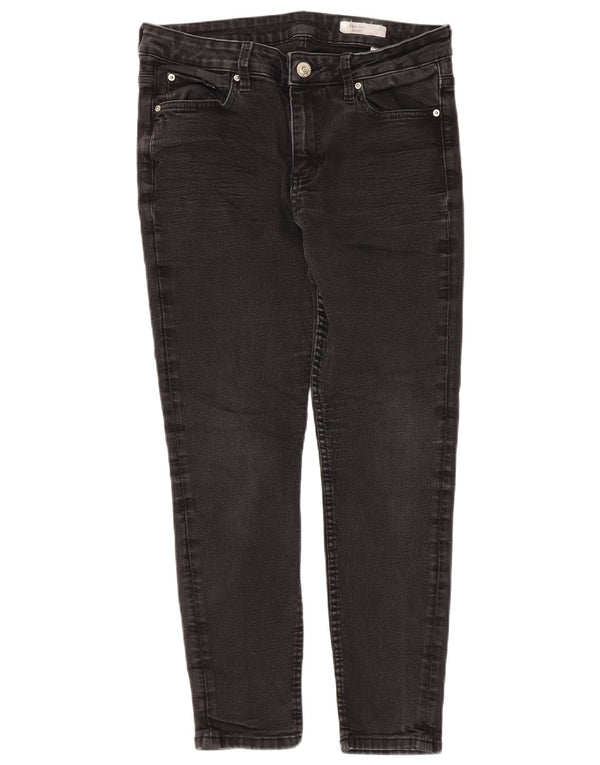 Marks & Spencer Damskie The Ivy Crop Skinny Jeans UK 14 Duże W32 L24 Czarne
