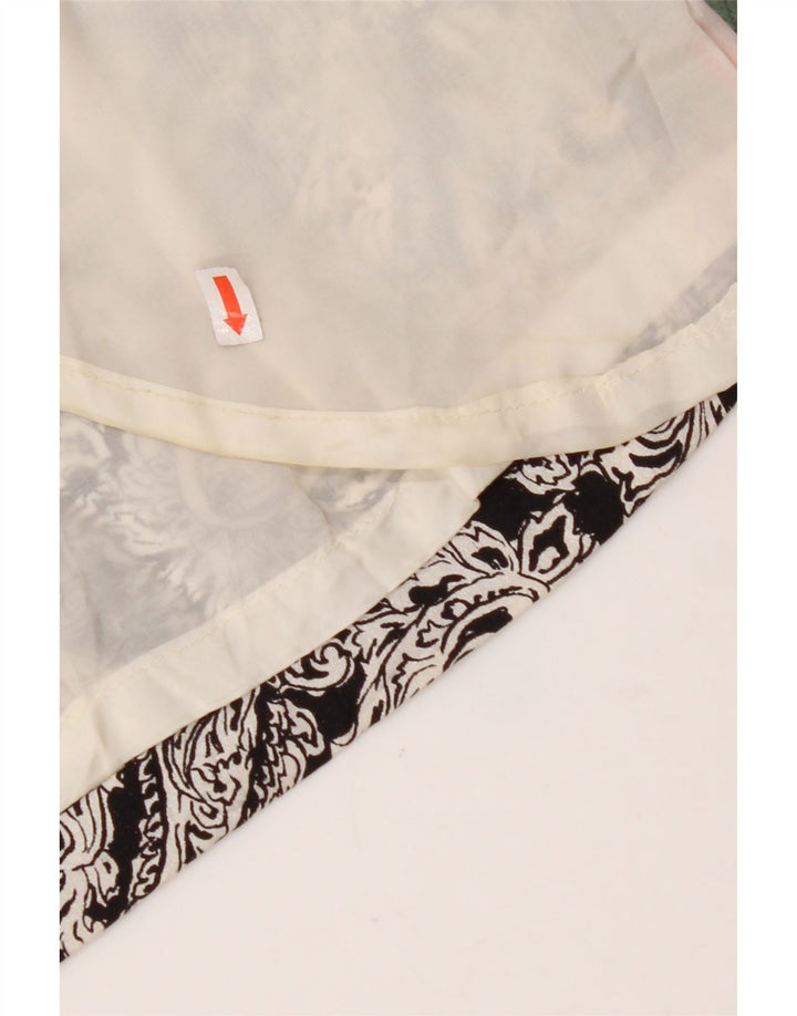 Damska spódnica kopertowa VINTAGE W30 Średnia czarna paisley