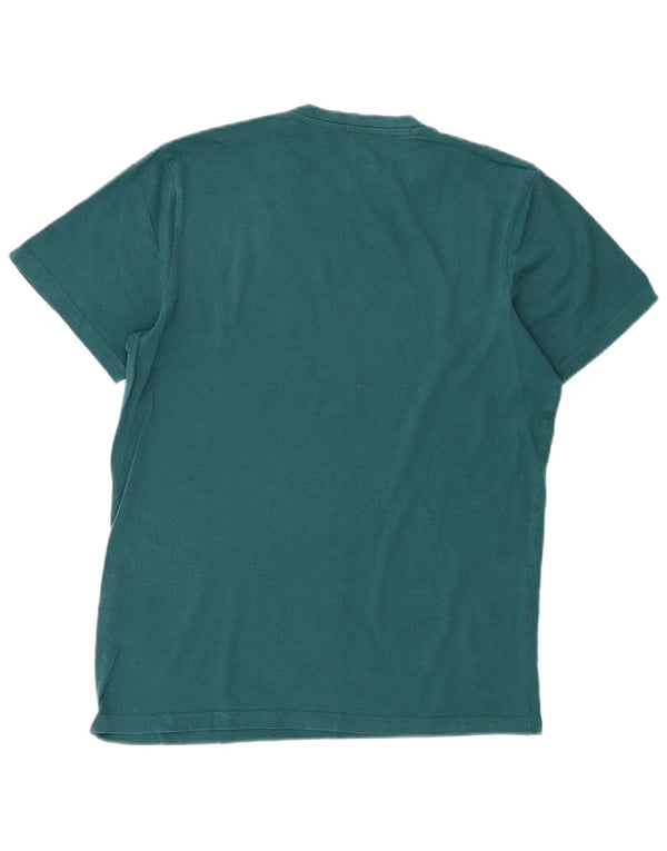 Męski T-shirt z grafiką Jack & Jones, mały, zielony, bawełniany, świąteczny