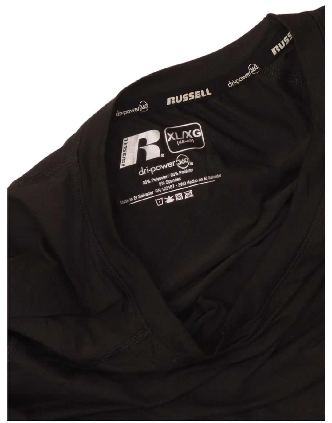 Męska koszulka z długim rękawem RUSSELL ATHLETIC, XL, szary, poliester