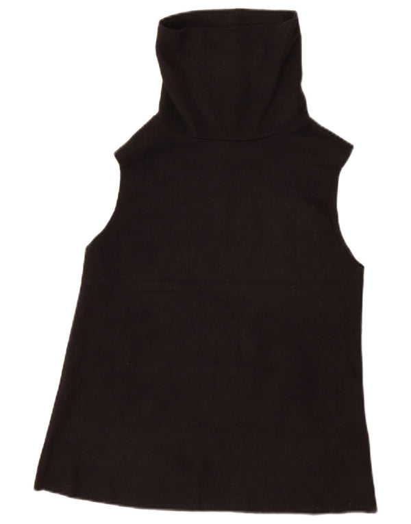 Top damski z kamizelką Zara UK 8 Small, czarny, bawełniany