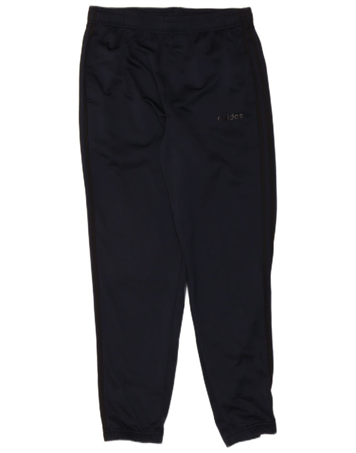 Męskie spodnie dresowe ADIDAS Joggery, duże, granatowe, poliestrowe