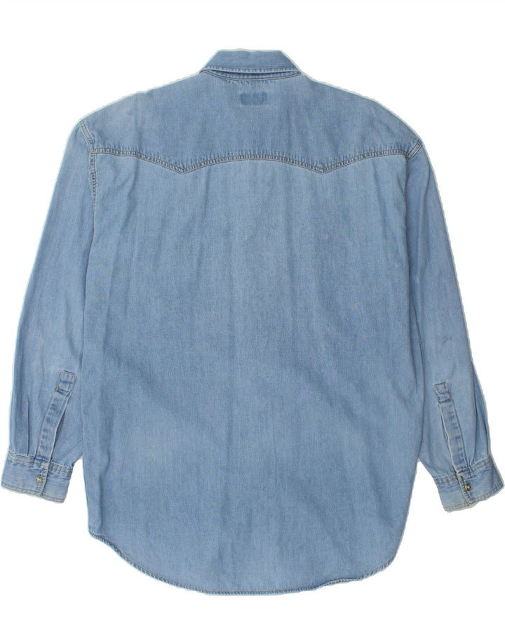 CANDA Mens Denim Shirt Medium Blue Cotton Vintage Canda and Second-Hand Canda from Messina Hembry 