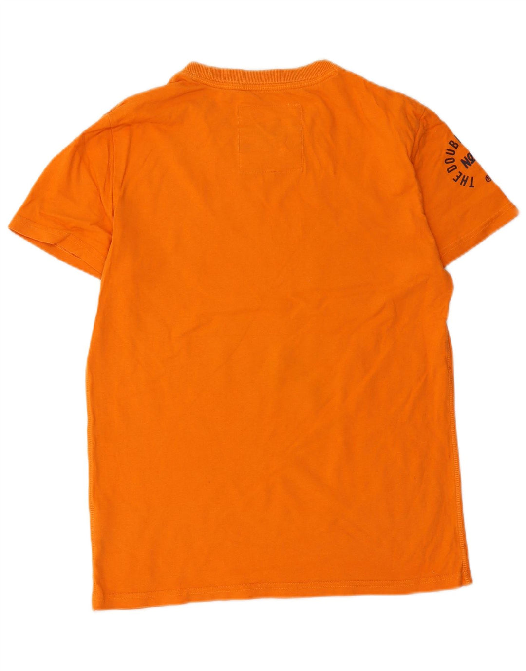 Męski T-shirt Superdry z grafiką, średni pomarańczowy, bawełniany