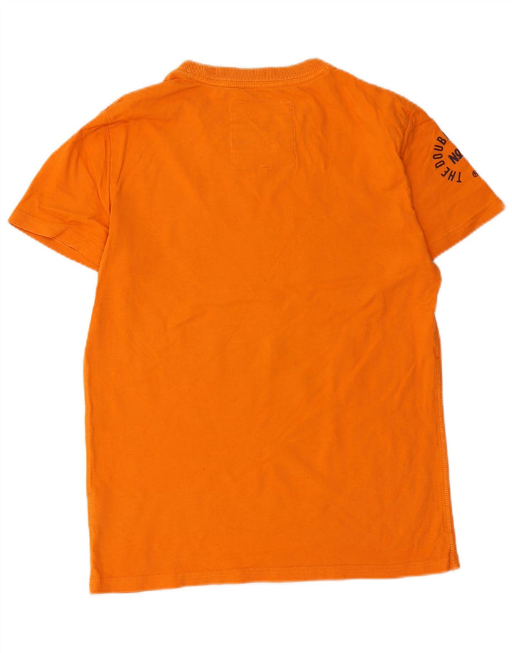 Męski T-shirt Superdry z grafiką, średni pomarańczowy, bawełniany