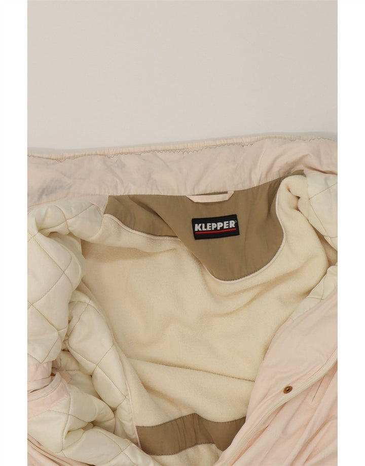 KLEPPER Womens Windbreaker Coat UK 20 2XL Pink Polyester Vintage Klepper and Second-Hand Klepper from Messina Hembry 
