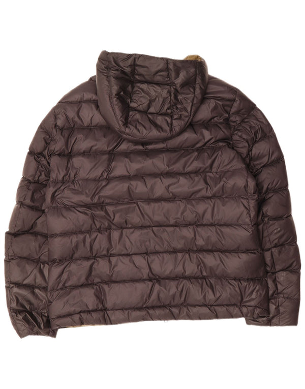 Męska ocieplana kurtka z kapturem Blauer UK 44 2XL Czarny poliamid