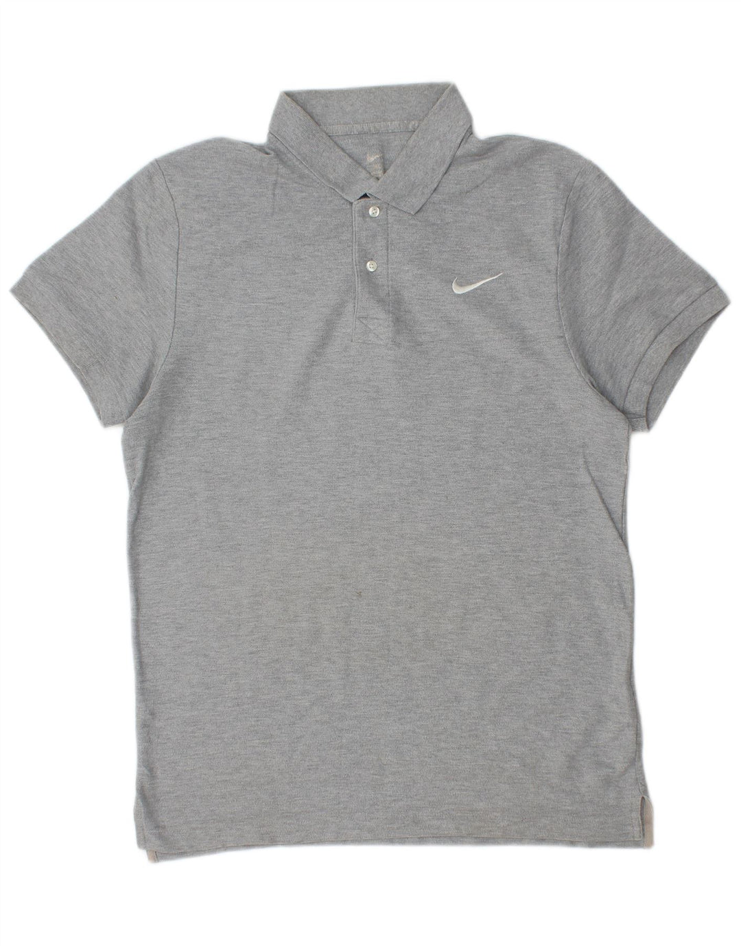 Męska koszulka polo Nike, średnioszara, bawełniana