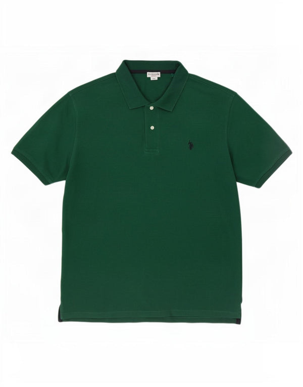 US Polo Assn. Koszula męska 3XL Zielona bawełniana