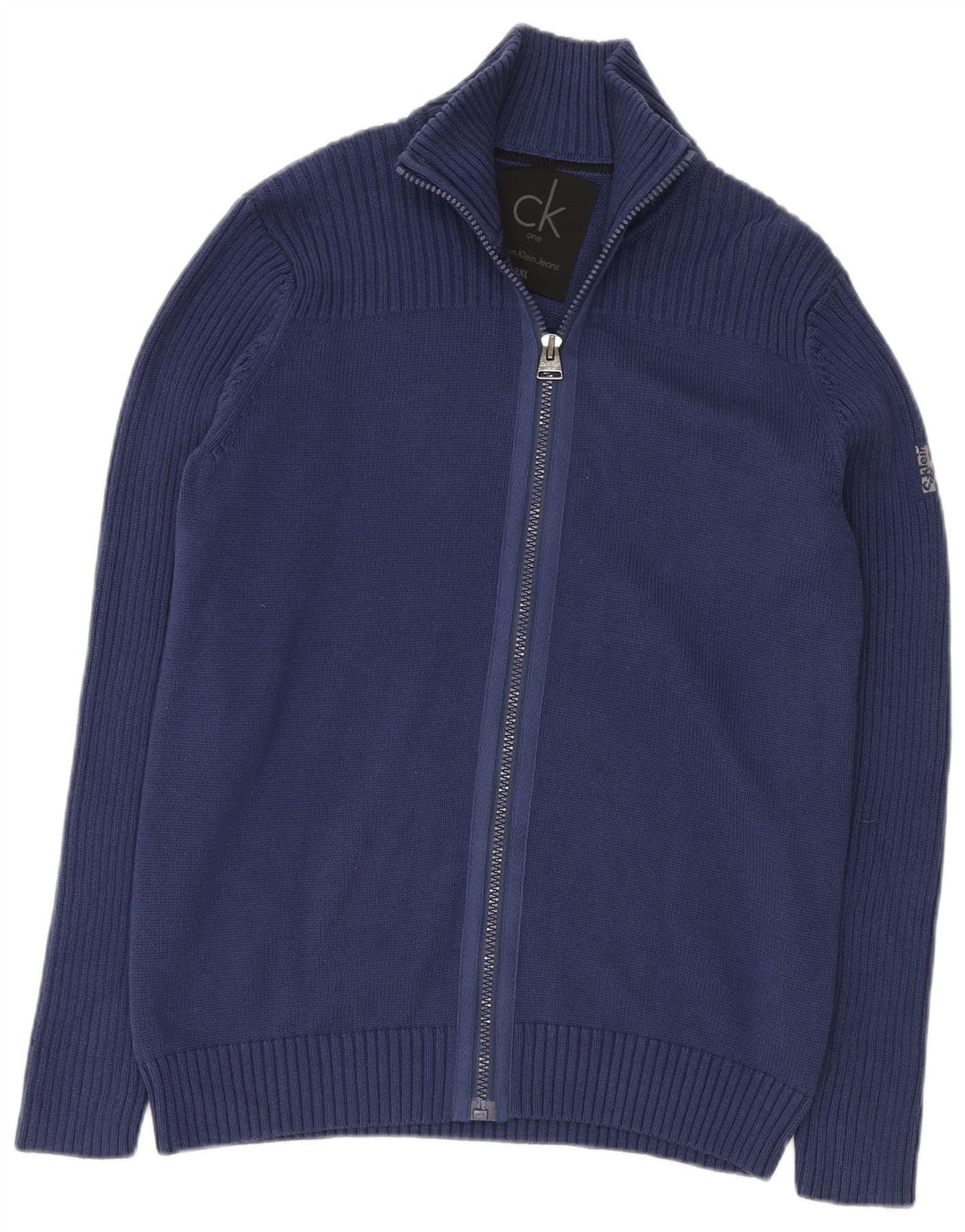 Męski sweter rozpinany Calvin Klein Jeans 3XL, granatowy, bawełniany