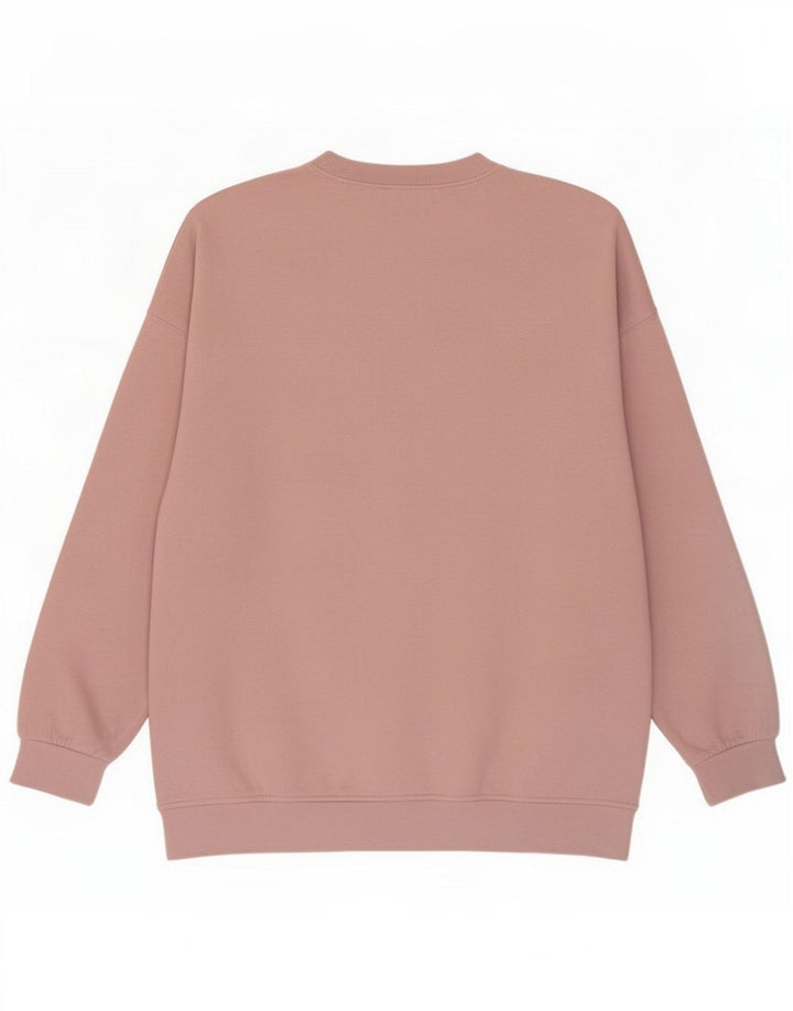 Damski sweter oversize Zara UK 14 Medium Pink Cotton