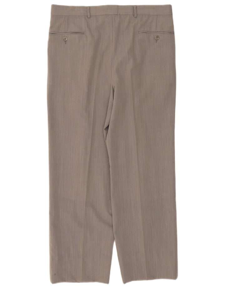 Męskie spodnie garniturowe Trussardi IT 50 Large W36 L28 Szare
