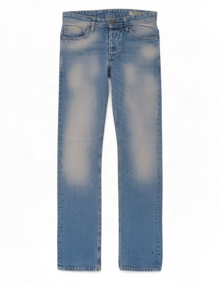 Męskie proste dżinsy Jack & Jones W28 L34 Niebieskie
