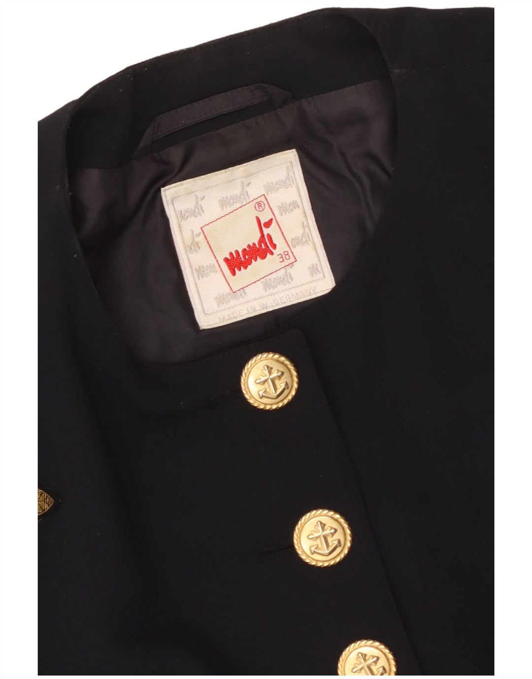 Damska kurtka Mondi Crop Graphic Bolero EU 38 Średni granat