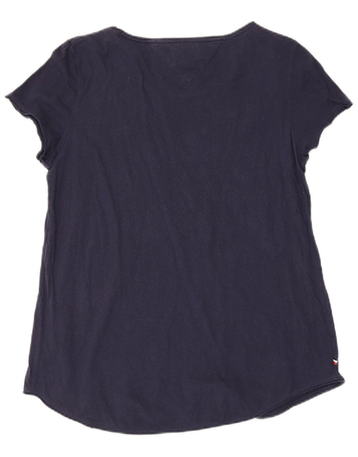 T-shirt damski Tommy Hilfiger Top UK 12 Średni granatowy