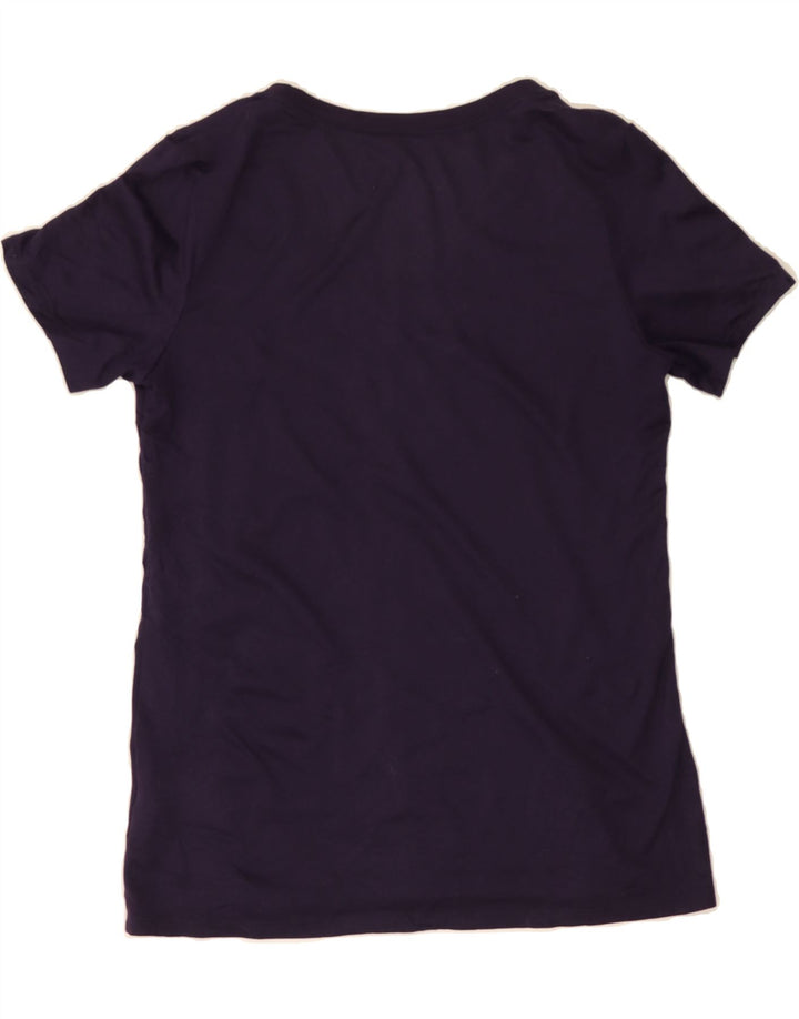 NIKE Womens Dri Fit T-Shirt Top UK 12 Medium Purple Polyester Vintage Nike and Second-Hand Nike from Messina Hembry 