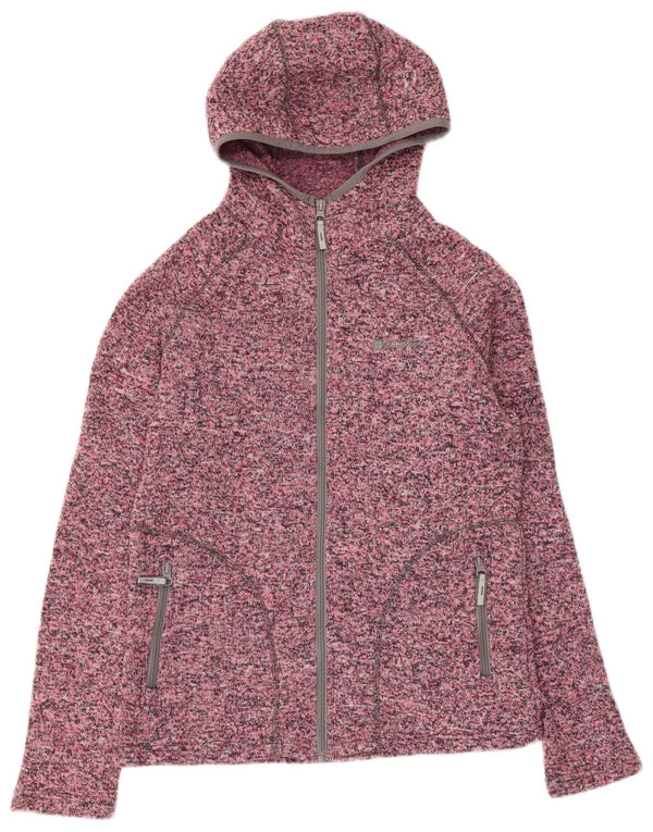 Damska bluza z kapturem i zamkiem Mountain Warehouse UK 12, średnio różowa, sportowa