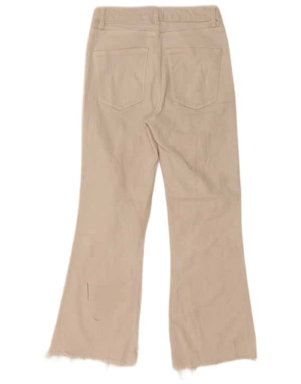 Damskie jeansy Bootcut Zara EU 36 XS W26 L28 Off White