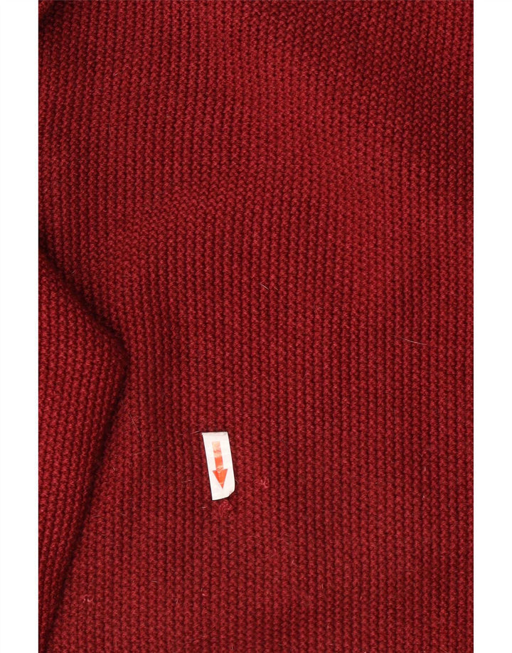 Męski sweter z okrągłym dekoltem Trussardi Jeans, średnio czerwony