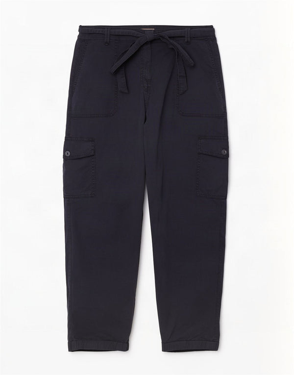 Marks & Spencer Damskie spodnie cargo z wysokim stanem UK 16 Large W36 L28 Granatowe B